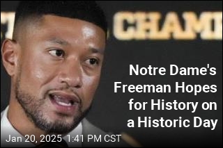 Notre Dame&#39;s Freeman Hopes for History on a Historic Day