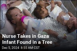 Nurse Takes in Gaza Infant Found in a Tree