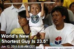 World's New Shortest Guy Is 23.5"
