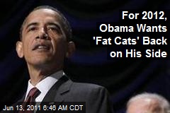 For 2012, Obama Wants 'Fat Cats' Back on His Side
