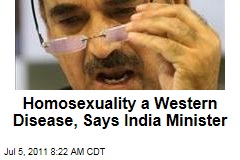 Homosexuality a Western Disease, Says India Minister