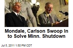 Mondale, Carlson Swoop In to Solve Minn. Shutdown