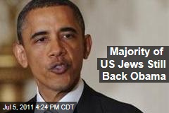 Majority of US Jews Still Back Obama