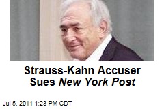 Strauss-Kahn Accuser Sues New York Post